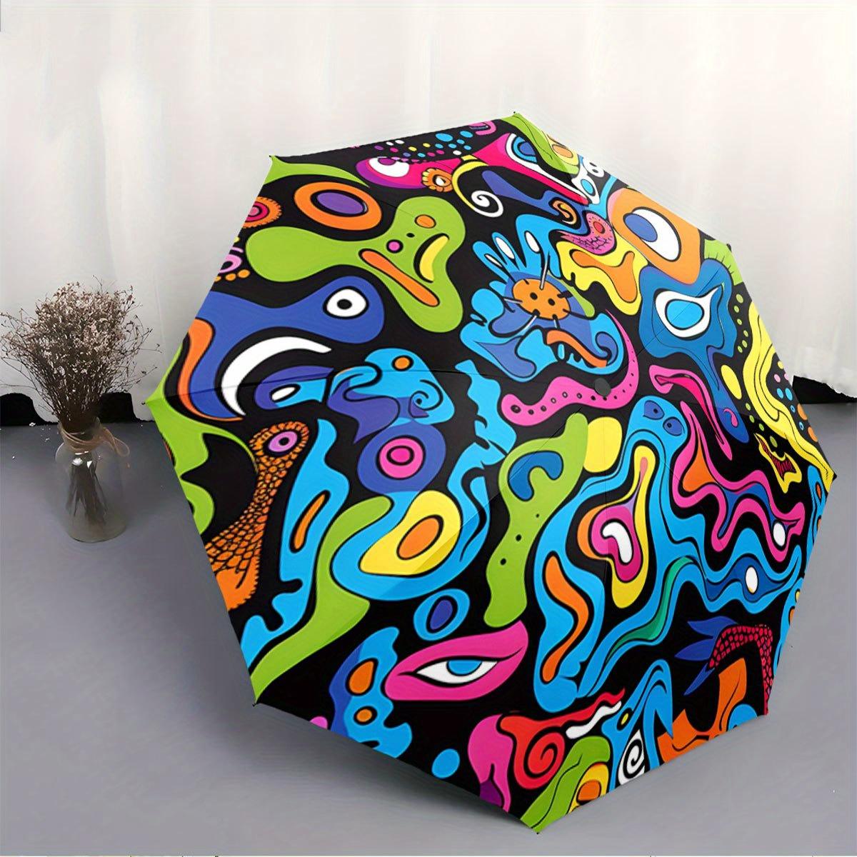 Picasso-Inspired Abstract Pop Art Umbrella with Automatic Open/Close & 8-Rib Windproof Frame - Compact Folding Design, Vibrant (as the picture,Iron&8K)
Picasso-Inspired Abstract Pop Art Umbrella with Automatic Open/Close & 8-Rib Windproof Frame - Compact Folding Design, Vibrant (as the picture,Iron&8K)
