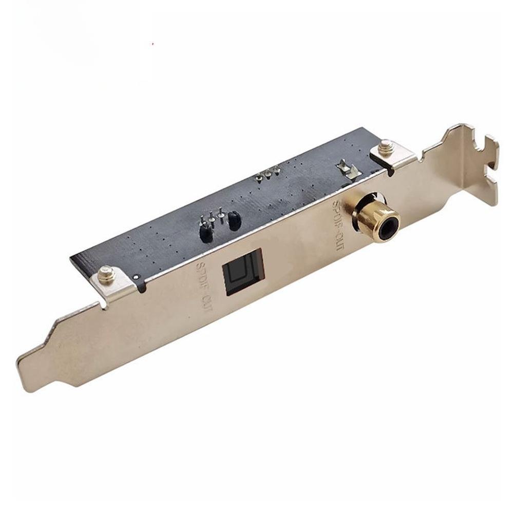 SPDIF Optical Coaxial Digital Audio Output Card with Gold Plated Connectors for Clear Signal and Studio Quality China Mainland
SPDIF Optical Coaxial Digital Audio Output Card with Gold Plated Connectors for Clear Signal and Studio Quality China Mainland