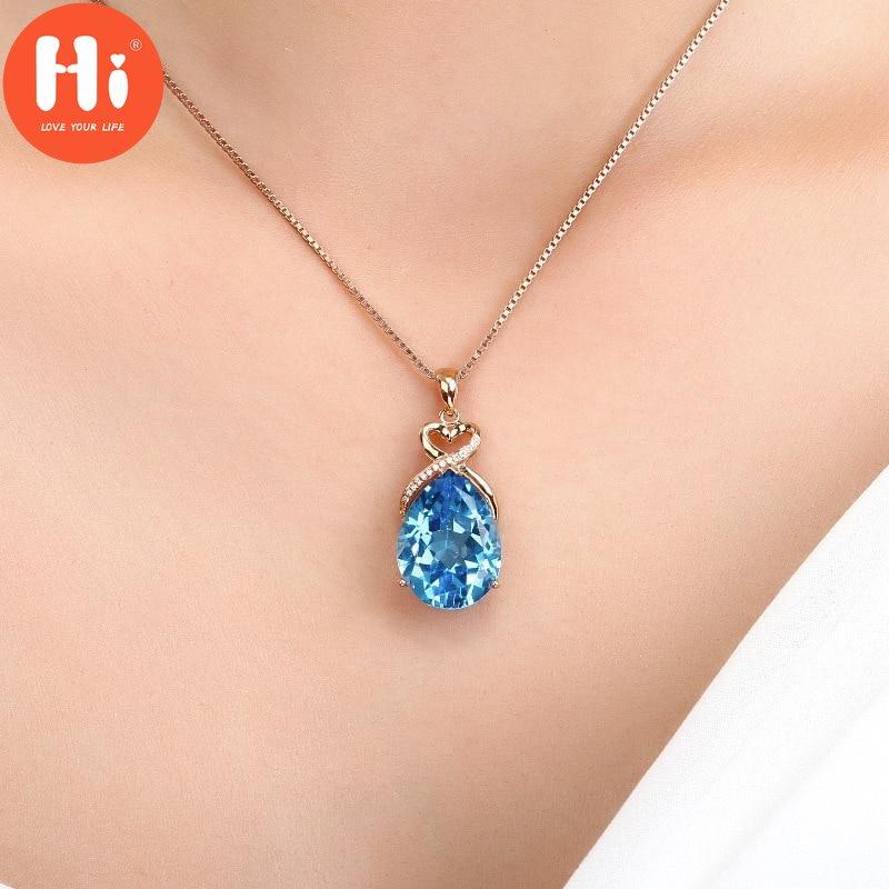 Hi Real 14K Rose Gold 2 Carats Sapphire Pendant Women Natural Blue Sapphire Gemstone 14K Rose Gold 45cm Necklace Jewelry Pendant
Hi Real 14K Rose Gold 2 Carats Sapphire Pendant Women Natural Blue Sapphire Gemstone 14K Rose Gold 45cm Necklace Jewelry Pendant