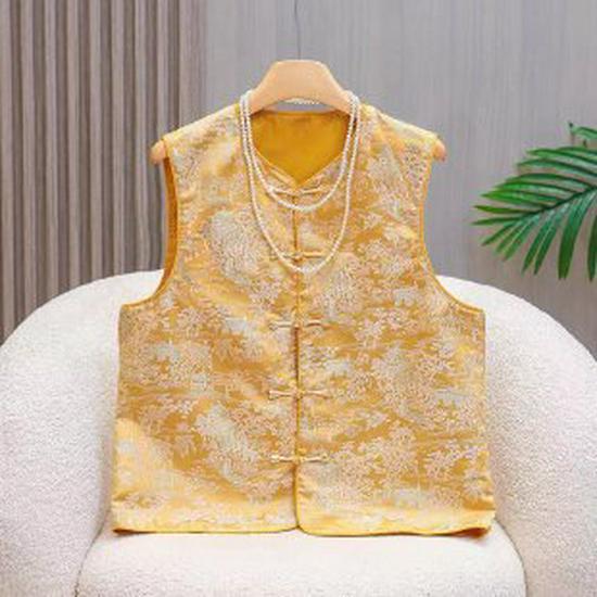 2026 Spring National Style Vest: Printed Top for Middle-Aged and Elderly Women XL жёлтый
2026 Spring National Style Vest: Printed Top for Middle-Aged and Elderly Women XL жёлтый