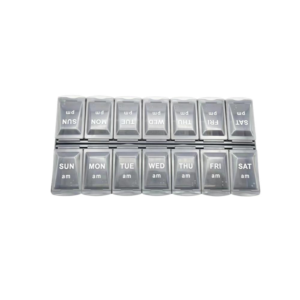 New Hot Portable 14 Grids Weekly Pill Box Double Row 7 Day Large Capacity Medicine Organizer for Vitamins Supplements Storage Small-13.5x7x2.5cm
New Hot Portable 14 Grids Weekly Pill Box Double Row 7 Day Large Capacity Medicine Organizer for Vitamins Supplements Storage Small-13.5x7x2.5cm