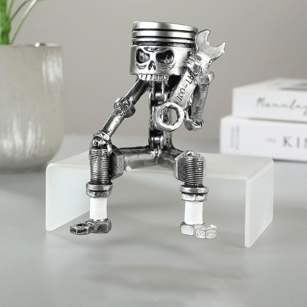 Glossy Appearance Skull Art Ornaments Punk Metal Style Skull Art Figurine Halloween Gift
Glossy Appearance Skull Art Ornaments Punk Metal Style Skull Art Figurine Halloween Gift