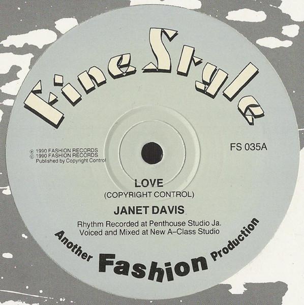 12inch Record JANET LEE DAVIS Love FS035 Fine Style 1990 UK Reggae Ska Dub Used
12inch Record JANET LEE DAVIS Love FS035 Fine Style 1990 UK Reggae Ska Dub Used
