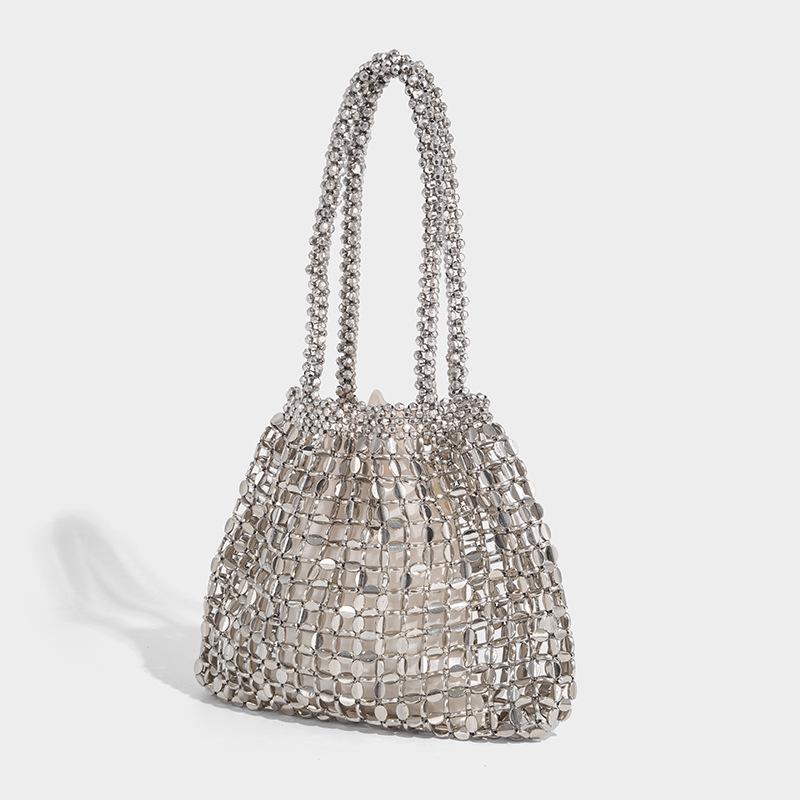 Retro Silver Beaded Sequin Shoulder Bag серебряный
Retro Silver Beaded Sequin Shoulder Bag серебряный