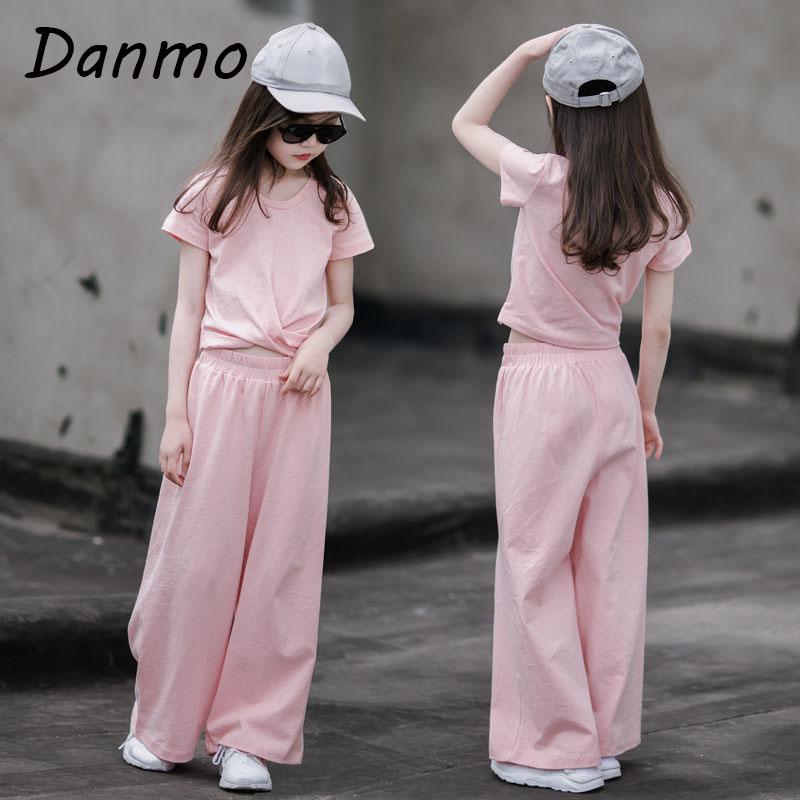 Danmo комплект одежды для девочек-подростков, модная однотонная рубашка с короткими рукавами + широкие брюки, комплекты из 2 предметов, летняя одежда для девочек, наряды
Danmo комплект одежды для девочек-подростков, модная однотонная рубашка с короткими рукавами + широкие брюки, комплекты из 2 предметов, летняя одежда для девочек, наряды
