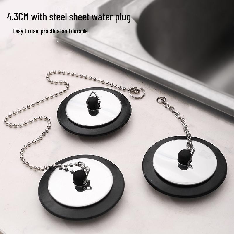Anti-Odor Bathtub Sink Plug with Non-Deforming Seal and Chain Drainer 4.3 cm without chain
Anti-Odor Bathtub Sink Plug with Non-Deforming Seal and Chain Drainer 4.3 cm without chain