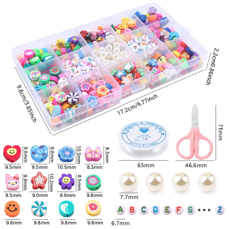 Polymer Clay Beads Kit 15 Style Cute Heart Star Clay Beads Charms for Jewelry Necklace Earring Making DIY Bracelet Accessories
Polymer Clay Beads Kit 15 Style Cute Heart Star Clay Beads Charms for Jewelry Necklace Earring Making DIY Bracelet Accessories