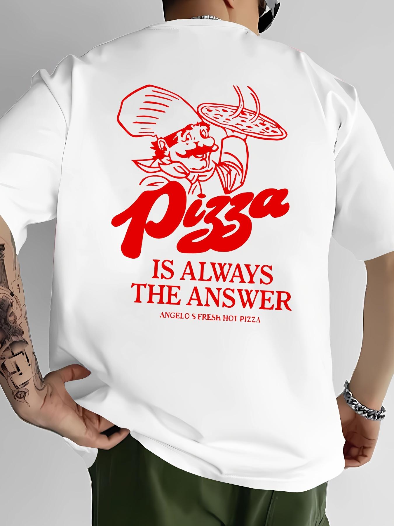 Spring and Summer New Mens Cotton Pizza Letter Pattern Printed Tshirt Casual and Fashionable Short Sleeved Round Neck Tshirt M
Spring and Summer New Mens Cotton Pizza Letter Pattern Printed Tshirt Casual and Fashionable Short Sleeved Round Neck Tshirt M