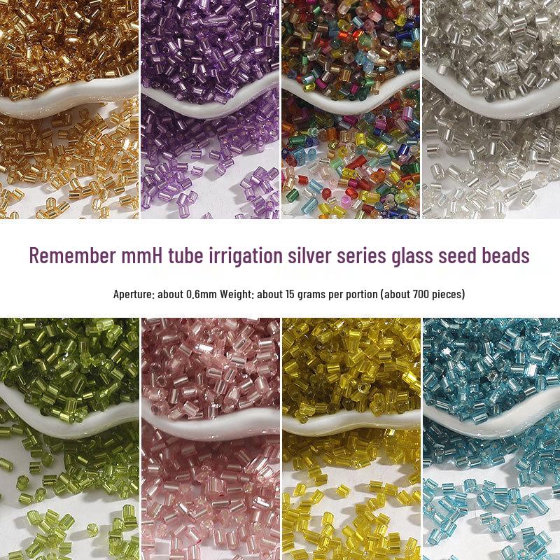 DIY Handmade Beaded Hairpin: Cross Stitch Glass Seed Beads, Silver Plated Accessories for Wedding Dress/Bag 2mm 15g/bag ~700 beads
DIY Handmade Beaded Hairpin: Cross Stitch Glass Seed Beads, Silver Plated Accessories for Wedding Dress/Bag 2mm 15g/bag ~700 beads