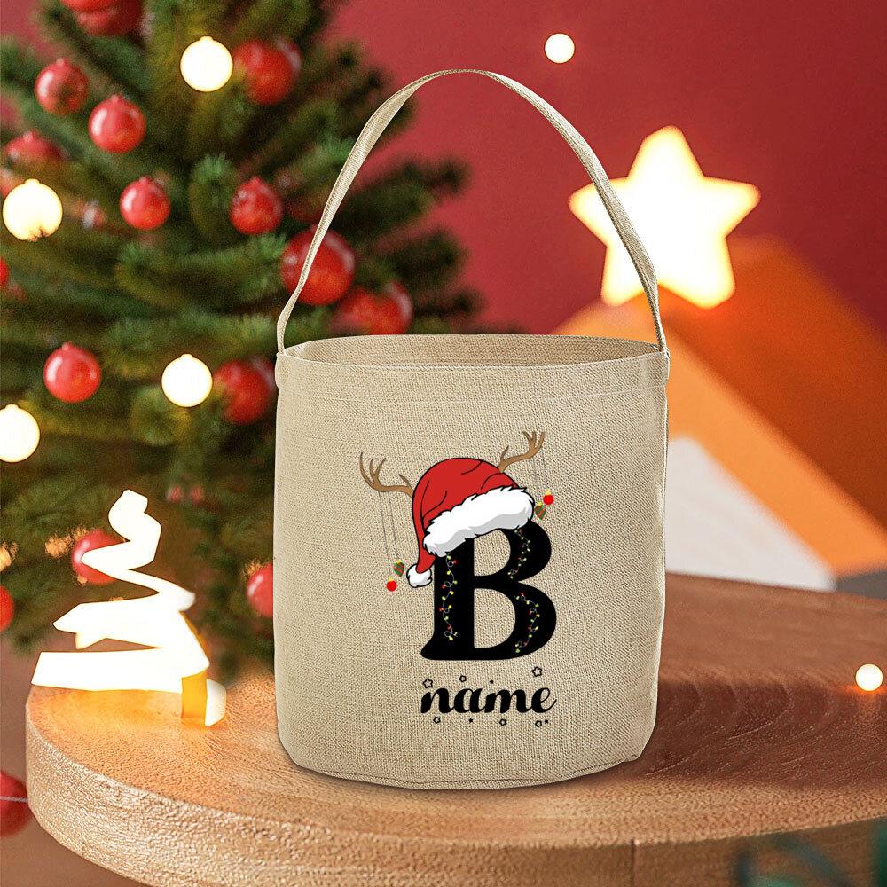 Personalized Christmas Bucket Bag Letter with Name Santa Sack Child Toy Sack Tote Bags Elaborate Handbag Christmas Gift for Kids
Personalized Christmas Bucket Bag Letter with Name Santa Sack Child Toy Sack Tote Bags Elaborate Handbag Christmas Gift for Kids