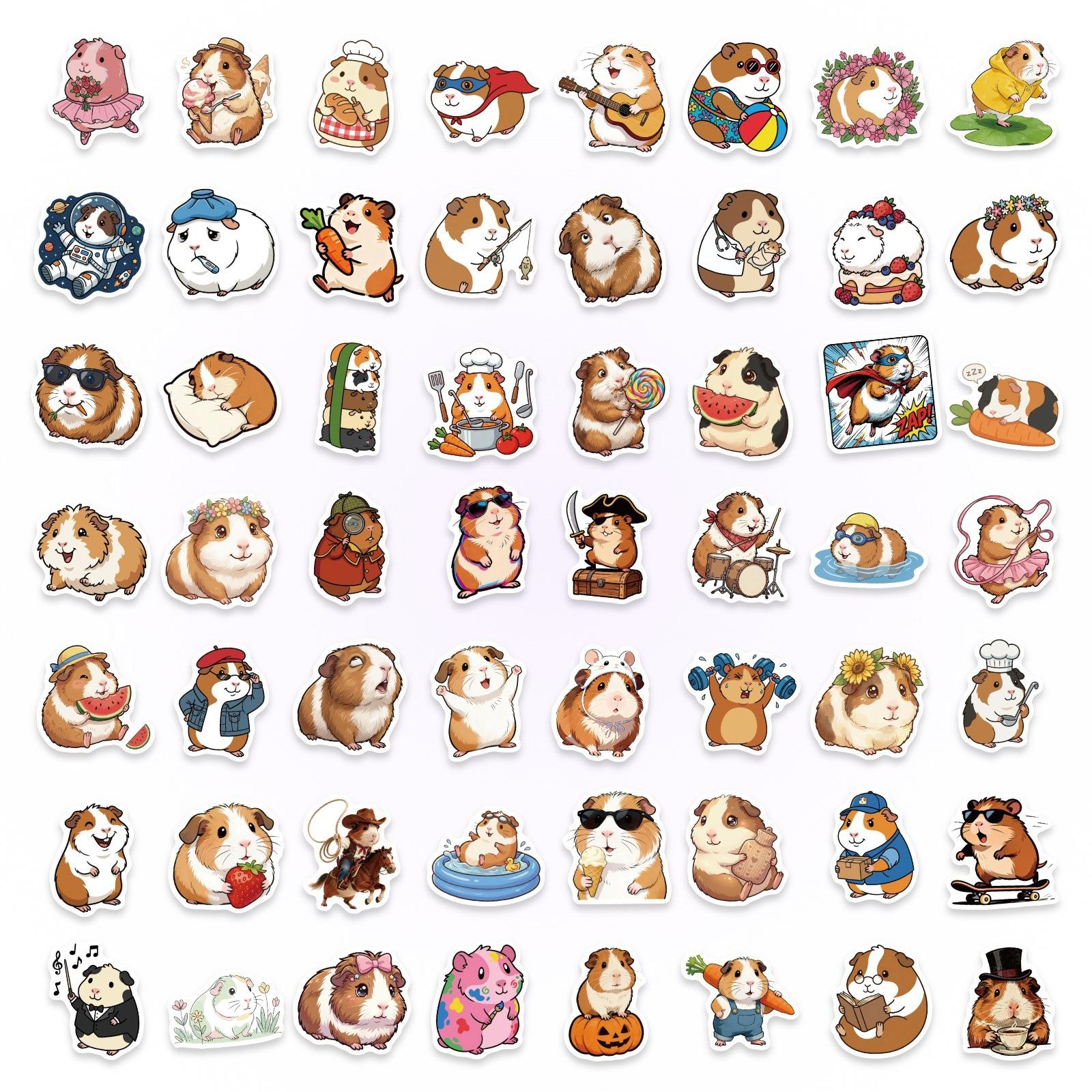 56/112 Pcs Cute Guinea Pig Animal Stickers Scrapbook for Helmet Skate Cup Notebook Desk Stationery Box Removable Decals
56/112 Pcs Cute Guinea Pig Animal Stickers Scrapbook for Helmet Skate Cup Notebook Desk Stationery Box Removable Decals