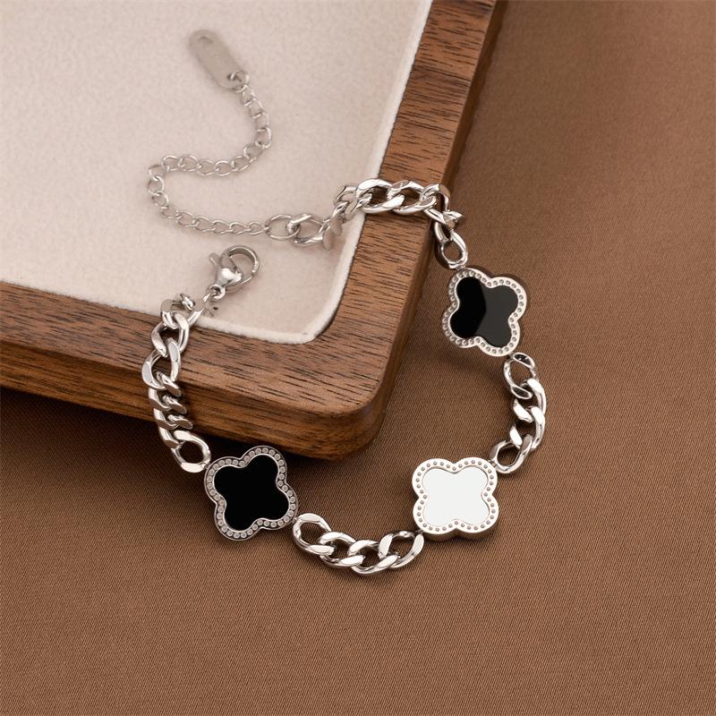 Four Leaf Clover Necklace with 4-Leaf Charm - Titanium Steel Clover Jewelry for Good Luck
Four Leaf Clover Necklace with 4-Leaf Charm - Titanium Steel Clover Jewelry for Good Luck