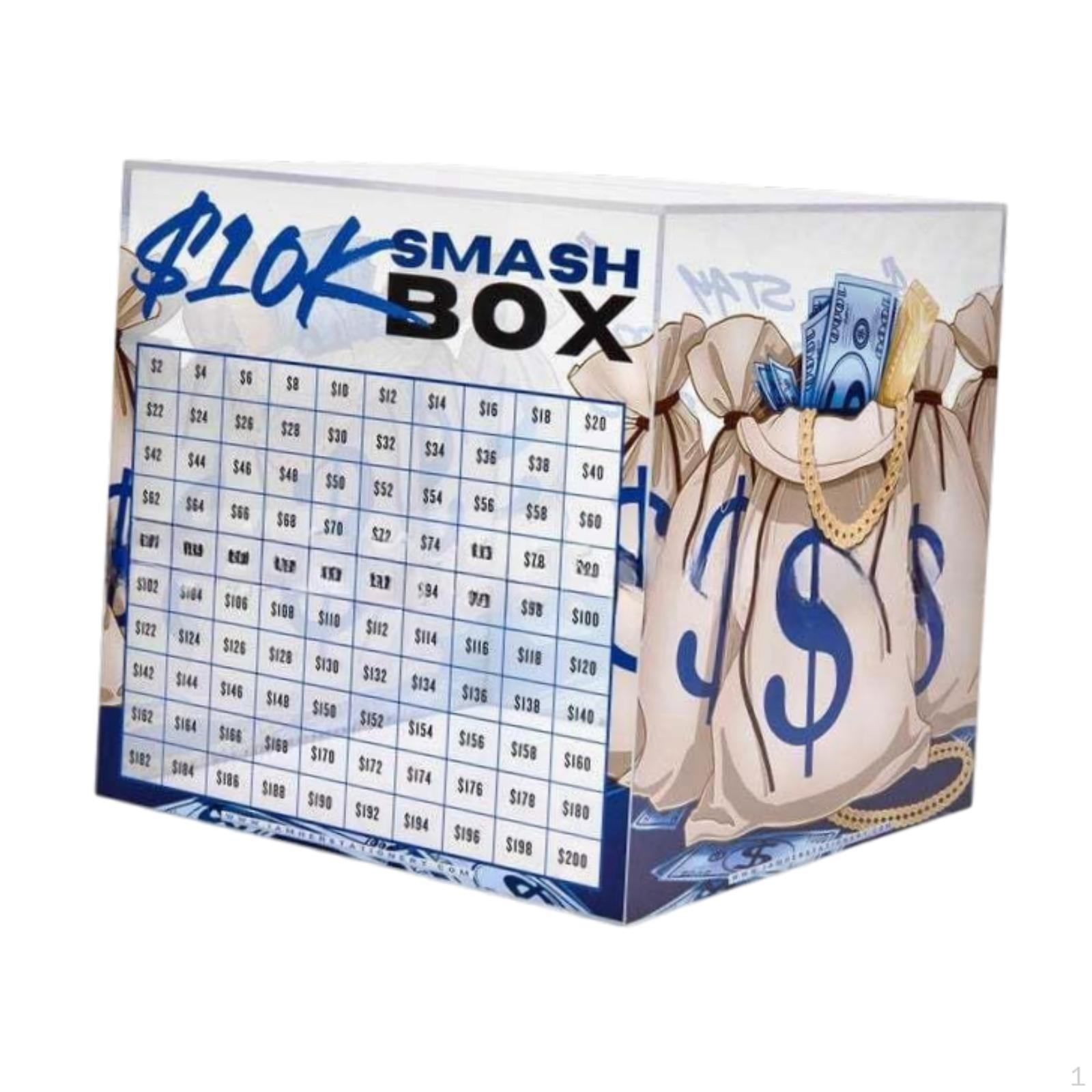 Разбиваемая коробка для сбережений для денежного вызова Подарок для взрослых 18cmx18cm синий
Разбиваемая коробка для сбережений для денежного вызова Подарок для взрослых 18cmx18cm синий