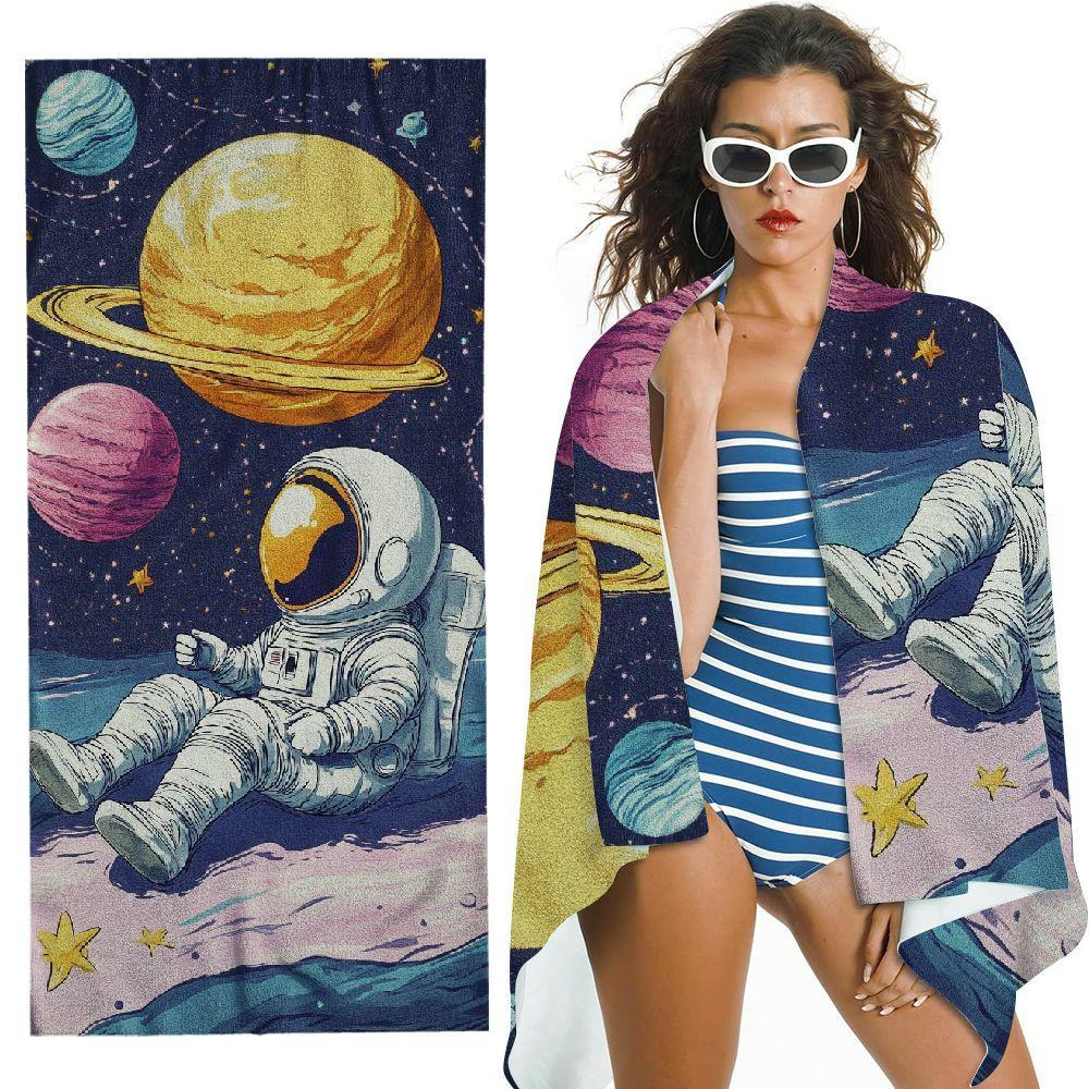 Ultra-Soft Microfiber Beach Towel with Cartoon Astronaut Design - Quick Dry, Super Absorbent & Lightweight for Travel, Swimming, W40*H60(CM)
Ultra-Soft Microfiber Beach Towel with Cartoon Astronaut Design - Quick Dry, Super Absorbent & Lightweight for Travel, Swimming, W40*H60(CM)
