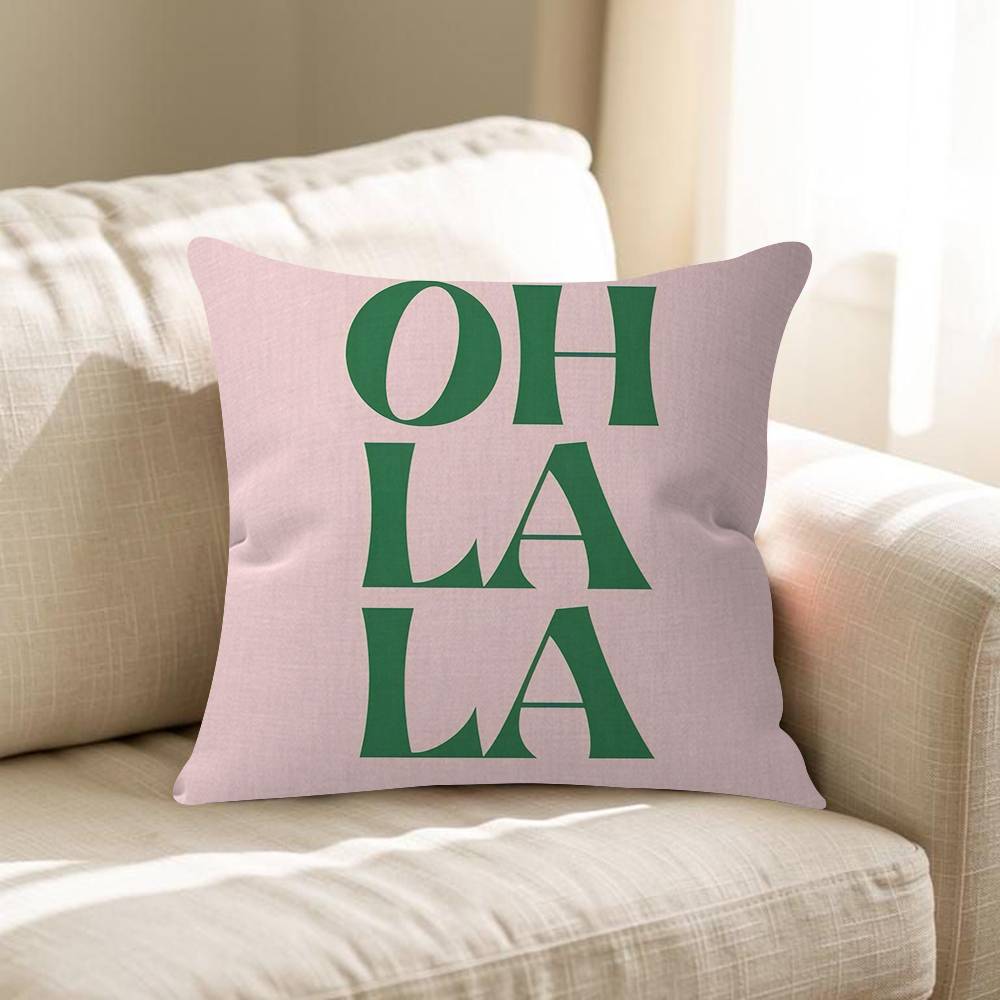 English Letter Pink Oh La La Pillow Covers Cartoon Sofa Decorative Home Doublesided Printing Short Plush Cute Cushion Cover 30x30 cm
English Letter Pink Oh La La Pillow Covers Cartoon Sofa Decorative Home Doublesided Printing Short Plush Cute Cushion Cover 30x30 cm