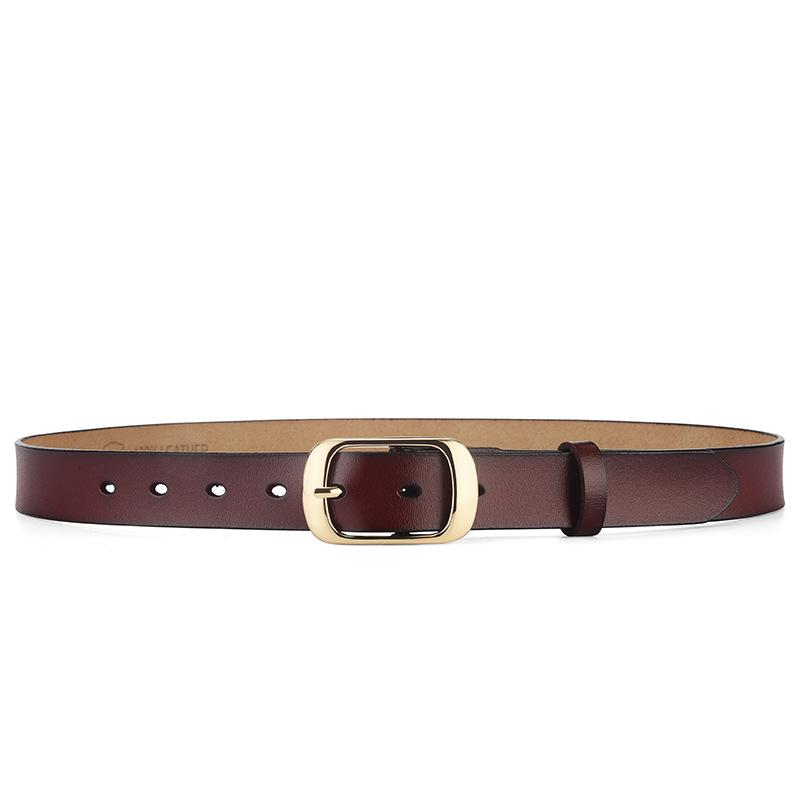 Женский ремень с пряжкой из натуральной кожи, модный простой ремень из воловьей кожи, прямые поставки 115cm
Женский ремень с пряжкой из натуральной кожи, модный простой ремень из воловьей кожи, прямые поставки 115cm