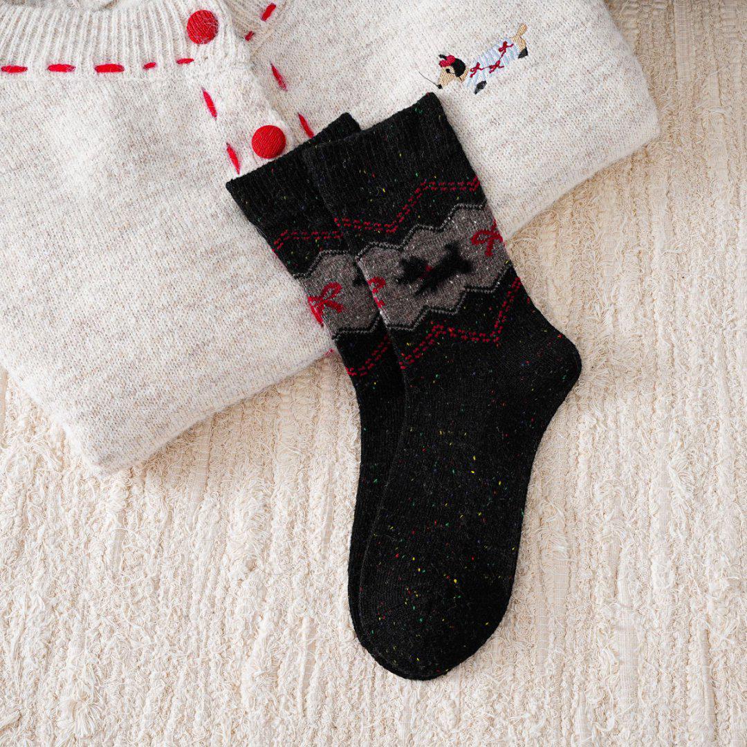 Super Warm, Thick, Colorful Polka Dot Wool Slouch Socks for Women - Fleece-Lined Mid-Calf, Japanese-Style for Autumn & Winter. One Size 36-40 чорний
Super Warm, Thick, Colorful Polka Dot Wool Slouch Socks for Women - Fleece-Lined Mid-Calf, Japanese-Style for Autumn & Winter. One Size 36-40 чорний