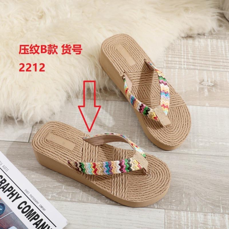 Imitation straw woven PP grass woven flip-flops women s summer fashion outer wear slope heel beach pinch foot sticky handmade flower cool slippers 41
Imitation straw woven PP grass woven flip-flops women s summer fashion outer wear slope heel beach pinch foot sticky handmade flower cool slippers 41
