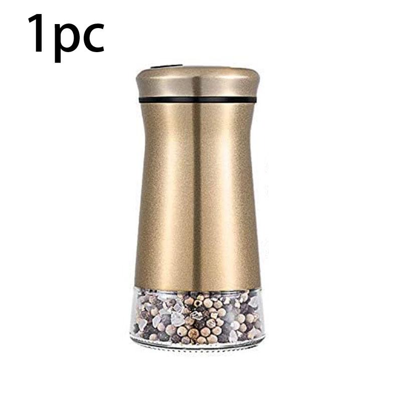 1/2PCS stainless steel salt and pepper transparent bottom tank container with rotating head and large diameter
1/2PCS stainless steel salt and pepper transparent bottom tank container with rotating head and large diameter