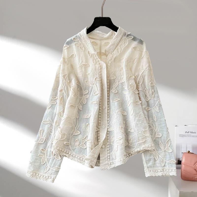 Модна вишита сорочка з довгими рукавами 2025 Жіночий милий кардиган Елегантна блуза з відворотом Прозорий вільний тонкий топ Весняний повсякденний простий одяг 3516 L
Модна вишита сорочка з довгими рукавами 2025 Жіночий милий кардиган Елегантна блуза з відворотом Прозорий вільний тонкий топ Весняний повсякденний простий одяг 3516 L