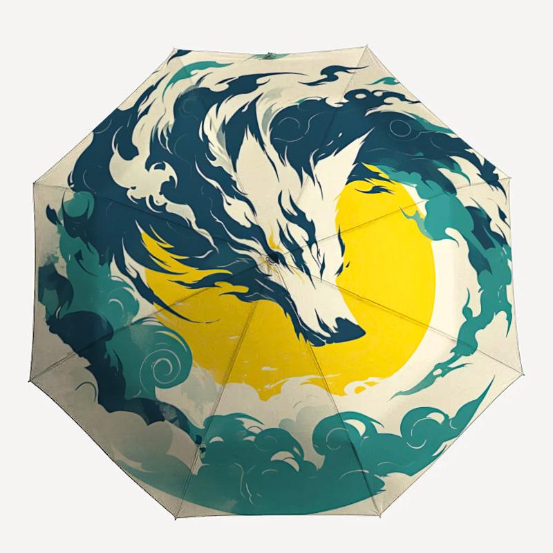 1pc Wolf Moon Automatic Open/close, Heavy-Duty Iron Frame & 8-Rib structure, Compact Folding Umbrella for Women/Men, All-Season Travel, Halloween and
1pc Wolf Moon Automatic Open/close, Heavy-Duty Iron Frame & 8-Rib structure, Compact Folding Umbrella for Women/Men, All-Season Travel, Halloween and