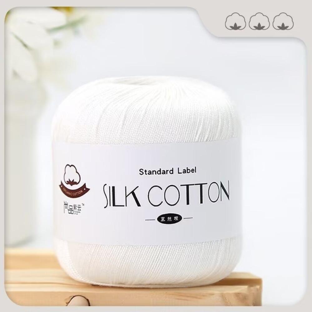 Crochet Thread 50g/PC Silk Lace Cotton Soft DIY Cotton Milk Yarn Wool Yarn
Crochet Thread 50g/PC Silk Lace Cotton Soft DIY Cotton Milk Yarn Wool Yarn