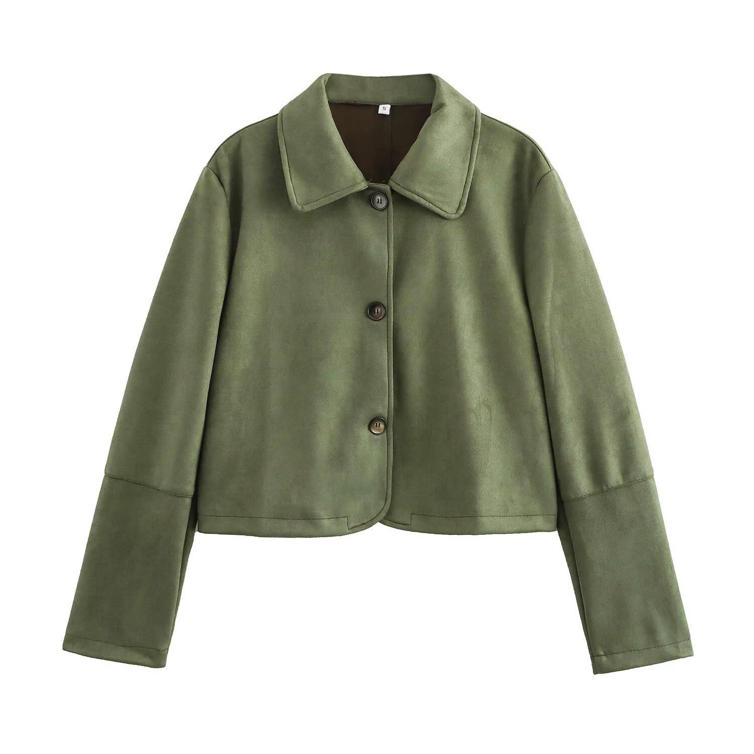 Women s Fashionable Casual Lapel Short Coat - 2024 Autumn/Winter Style (81764) Large зелений
Women s Fashionable Casual Lapel Short Coat - 2024 Autumn/Winter Style (81764) Large зелений