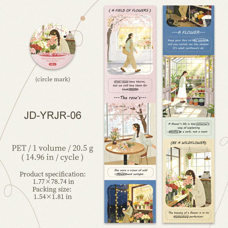 Leisurely Holiday Series Vintage Season Girl Character Landscape PET Tape Creative DIY Journal Material Collage Stationery
Leisurely Holiday Series Vintage Season Girl Character Landscape PET Tape Creative DIY Journal Material Collage Stationery