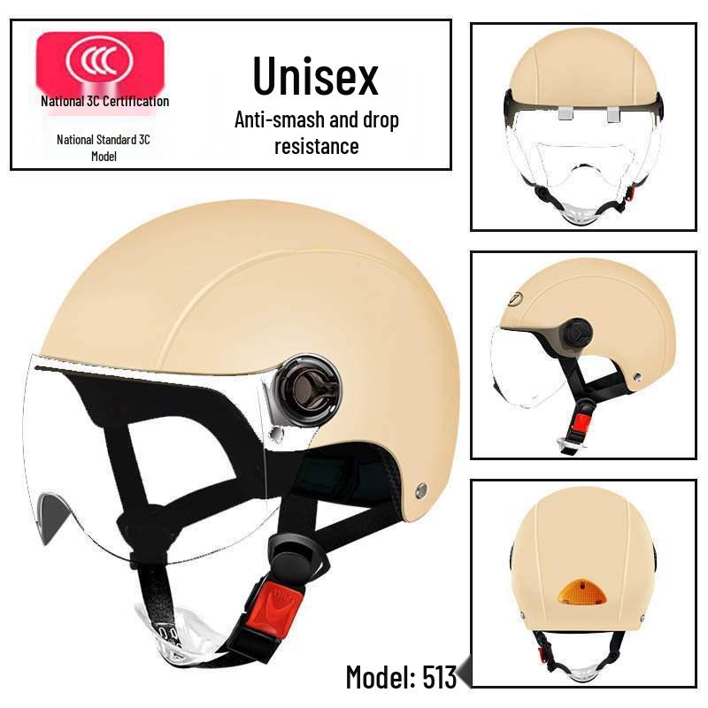 3C Certified All-Season Electric Scooter Helmet for Adults - Summer Half Helmet for Men & Women Short Transparent Visor
3C Certified All-Season Electric Scooter Helmet for Adults - Summer Half Helmet for Men & Women Short Transparent Visor