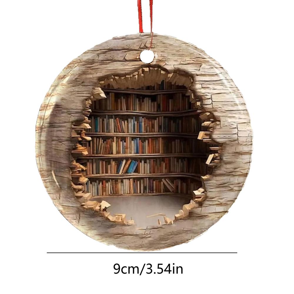 2D Bookshelf Pendant Creative Space Design 3D Books Stacked Ornaments Christmas Tree Hanging Decoration Book Lovers Gifts
2D Bookshelf Pendant Creative Space Design 3D Books Stacked Ornaments Christmas Tree Hanging Decoration Book Lovers Gifts
