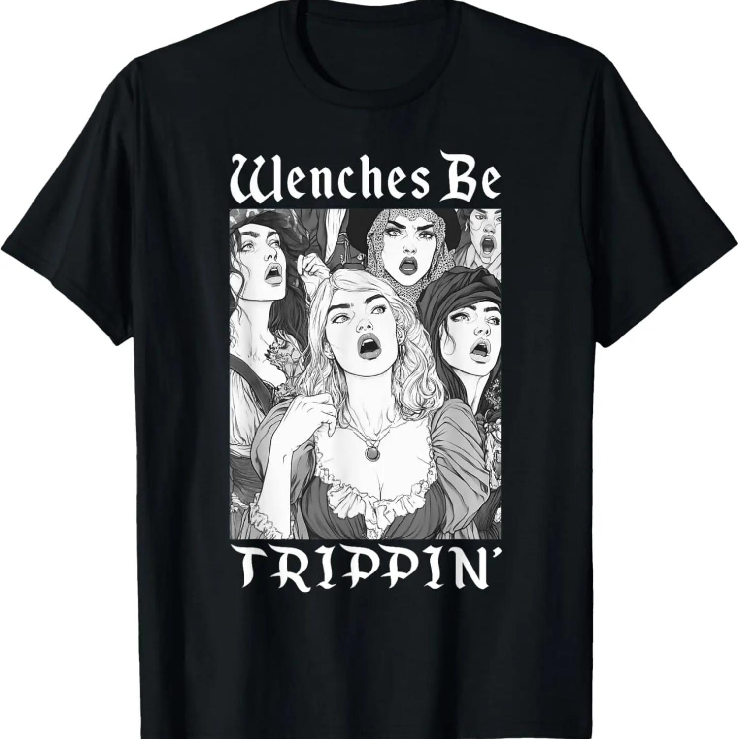Wenches Be Trippin Funny Renaissance Fair Medieval Festival T-Shirt S чёрный
Wenches Be Trippin Funny Renaissance Fair Medieval Festival T-Shirt S чёрный