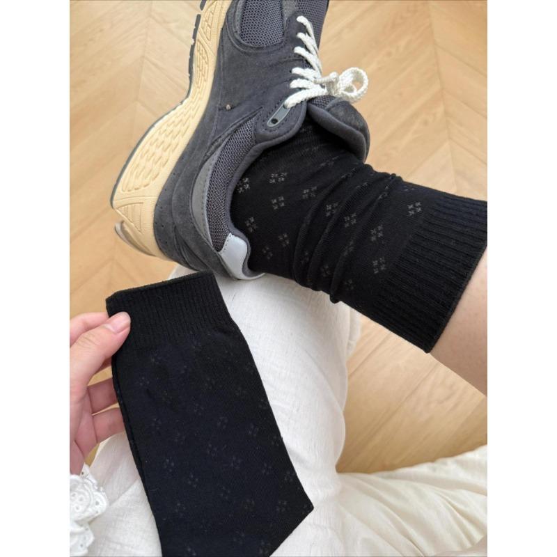 Women s Spring and Summer Thin Hollow Four-leaf Clover Trend Mesh Boneless Tube Pile Cotton Socks 1 pair чёрный
Women s Spring and Summer Thin Hollow Four-leaf Clover Trend Mesh Boneless Tube Pile Cotton Socks 1 pair чёрный