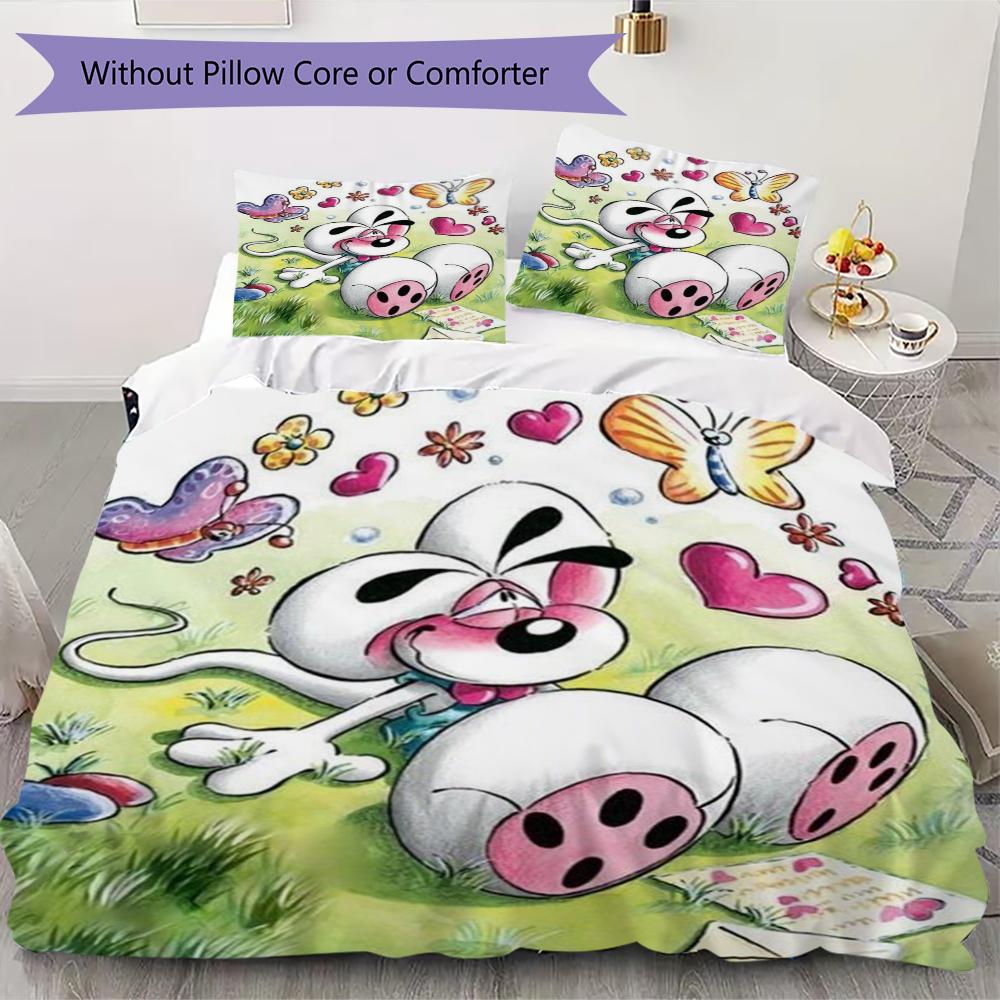 diddl cute Pattern Bedding uilt Set uilt Cover Pillowcase Home Decoration Birthday Gift (1 * duvet cover + 2 * pillowcase without core)24 135x200cm
diddl cute Pattern Bedding uilt Set uilt Cover Pillowcase Home Decoration Birthday Gift (1 * duvet cover + 2 * pillowcase without core)24 135x200cm