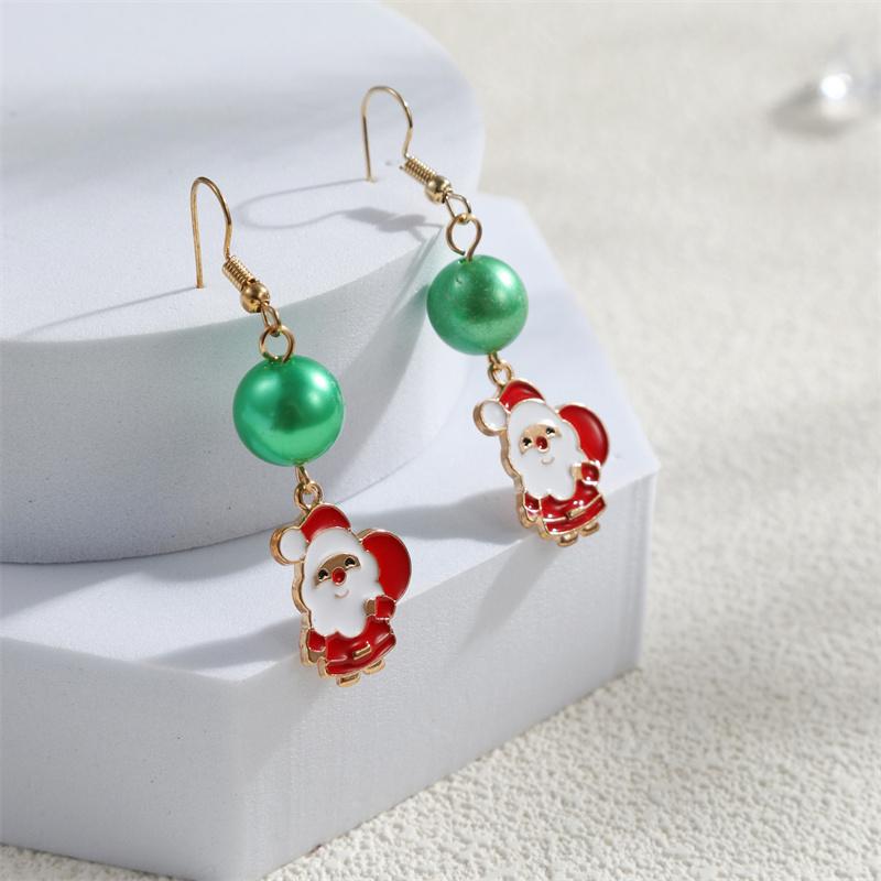 Серьги из рождественской коллекции, женские серьги-подвески с Санта-Клаусом, зеленые шарики, колокольчики, украшения
Серьги из рождественской коллекции, женские серьги-подвески с Санта-Клаусом, зеленые шарики, колокольчики, украшения