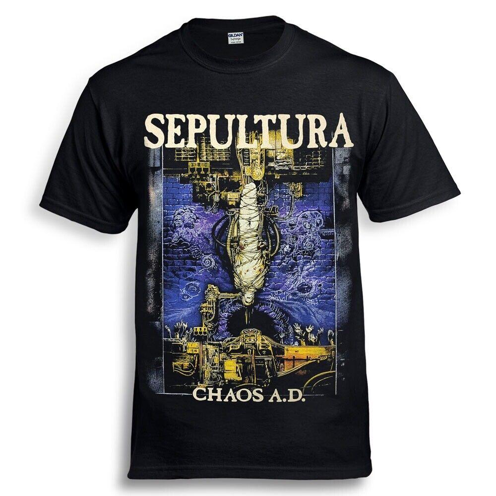 SEPULTURA Chaos A.D. Black T-Shirt soulfly Unisex T-Shirt XL
SEPULTURA Chaos A.D. Black T-Shirt soulfly Unisex T-Shirt XL