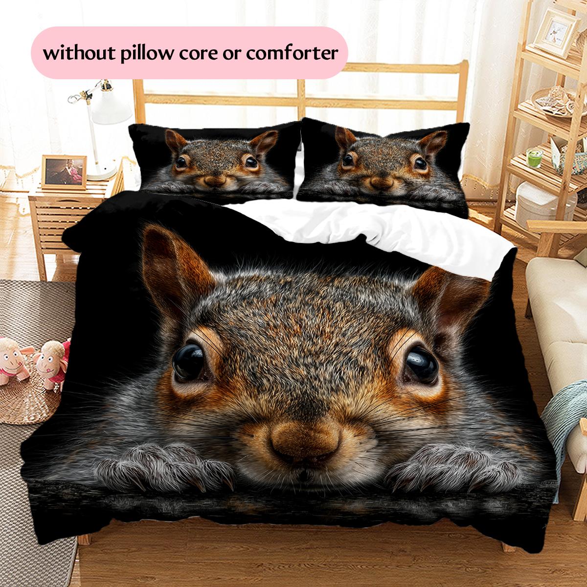 Squirrel Pattern Bedding Home Decoration Birthday Gift (1 * duvet cover + 2 * pillowcase, without core) 135x200cm
Squirrel Pattern Bedding Home Decoration Birthday Gift (1 * duvet cover + 2 * pillowcase, without core) 135x200cm