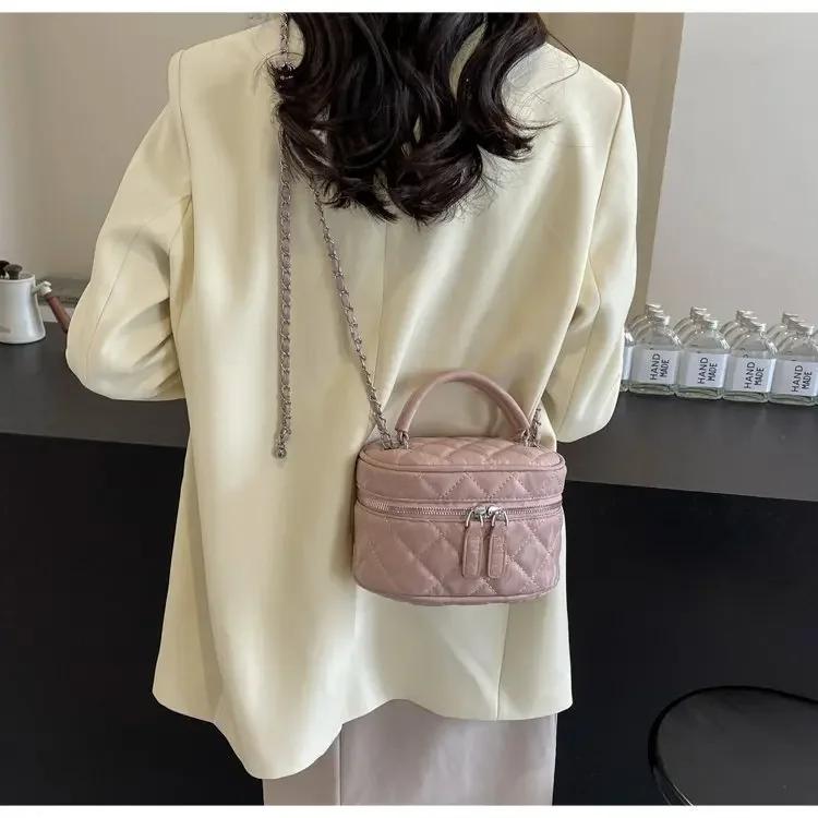 Универсальная сумка через плечо с цепочкой для женщин, переносная сумка для ведра с водой, маленькая квадратная сумка