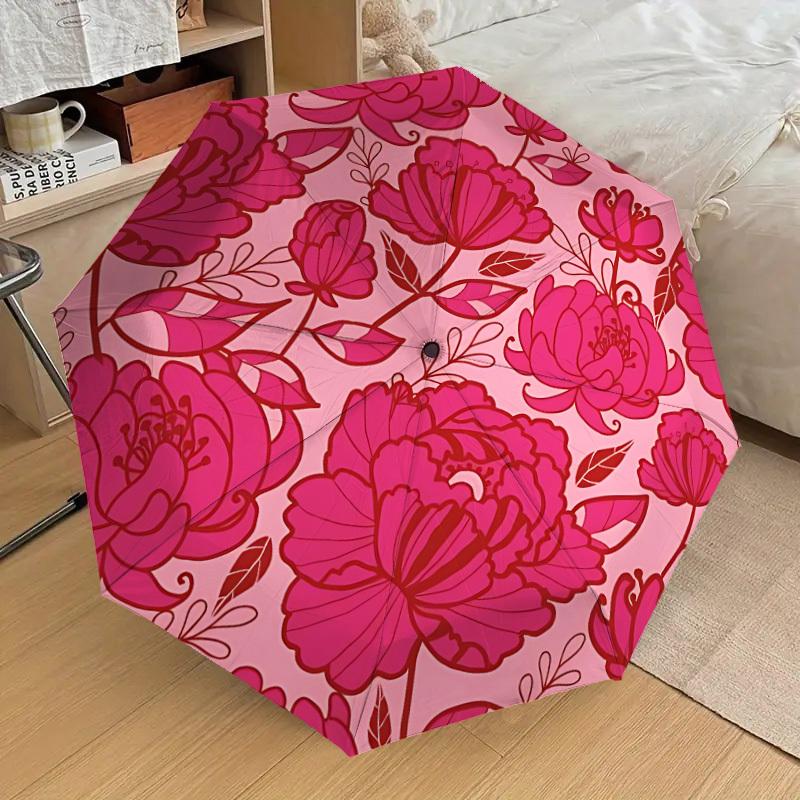 1pc Floral Pattern Automatic Open/Close Umbrella, 8-Rib Sturdy Frame, Umbrella for Travel, Everyday, Formal Events yy251126024
1pc Floral Pattern Automatic Open/Close Umbrella, 8-Rib Sturdy Frame, Umbrella for Travel, Everyday, Formal Events yy251126024