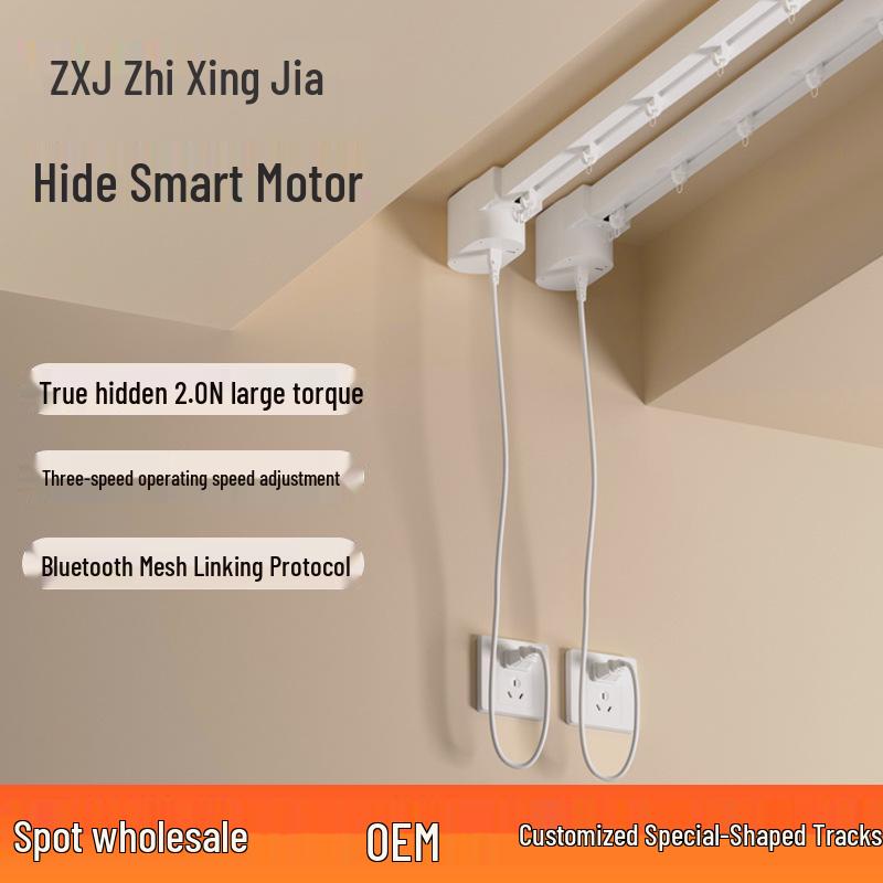 Mijia App-Connected Smart Electric Curtains: High Torque, Hidden Design, Linkage & Timing Support U-Track + L-Track Bending Fee
Mijia App-Connected Smart Electric Curtains: High Torque, Hidden Design, Linkage & Timing Support U-Track + L-Track Bending Fee