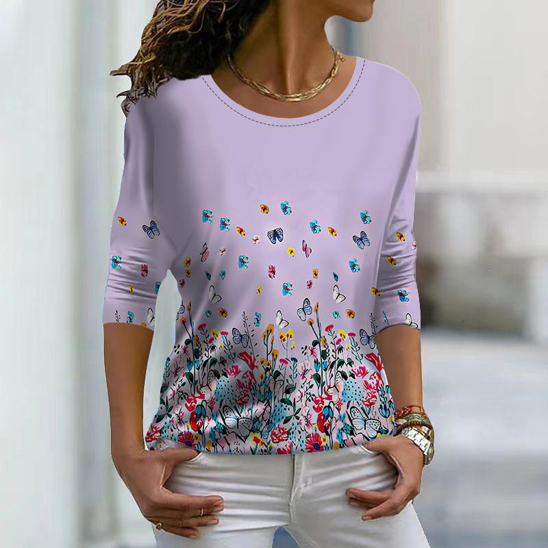 Женские осенние топы, свободные летающие бабочки с принтом, повседневная футболка с длинными рукавами, верхняя блузка 2XL светло-фиолетовый
Женские осенние топы, свободные летающие бабочки с принтом, повседневная футболка с длинными рукавами, верхняя блузка 2XL светло-фиолетовый