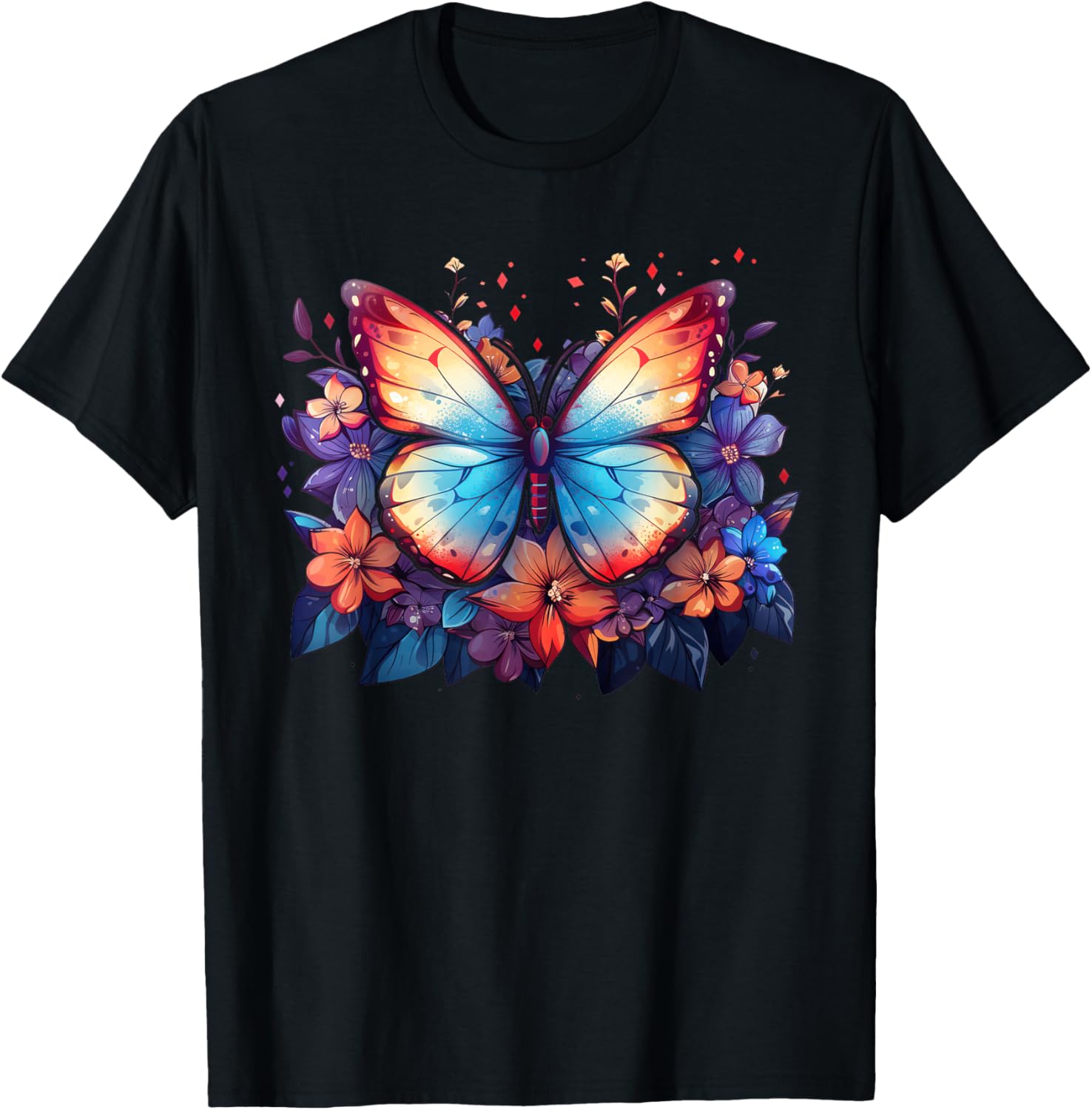 Colorful Butterfly Flowers Graphic Tee Men s Casual Short Sleeve Breathable T-Shirt 4XL
Colorful Butterfly Flowers Graphic Tee Men s Casual Short Sleeve Breathable T-Shirt 4XL
