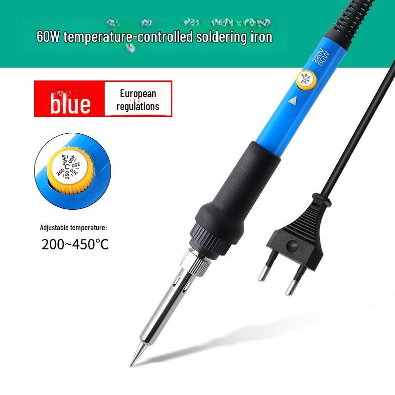 Электрический паяльник с регулировкой температуры 60 Вт для домашнего использования - Европейский/Американский инструмент для ремонта
Электрический паяльник с регулировкой температуры 60 Вт для домашнего использования - Европейский/Американский инструмент для ремонта