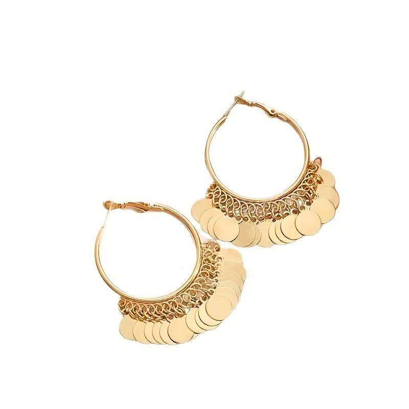 Metallic Sequin Earrings, Elegant Versatile Fashion with Unique Personality, Daily Wear & Party Jewelry, All Season Gift for Mother s Day, 1 Pair
Metallic Sequin Earrings, Elegant Versatile Fashion with Unique Personality, Daily Wear & Party Jewelry, All Season Gift for Mother s Day, 1 Pair