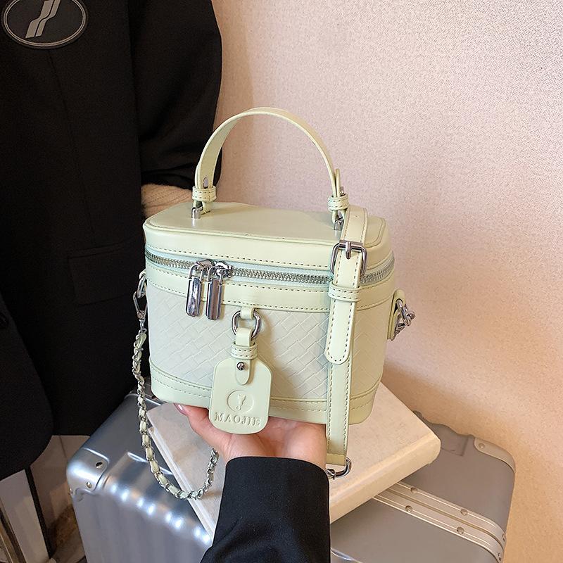 2025 новая женская плетеная сумка, легкая роскошная сумка-коробка, текстурная рабочая сумка для поездок на работу, модная сумка 17*9.5*14