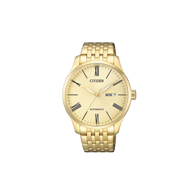 CITIZEN 50-meter waterproof Automatic gold-plated Steel Strap 40mm men s watch gold dial NH8352-53P золотий
CITIZEN 50-meter waterproof Automatic gold-plated Steel Strap 40mm men s watch gold dial NH8352-53P золотий