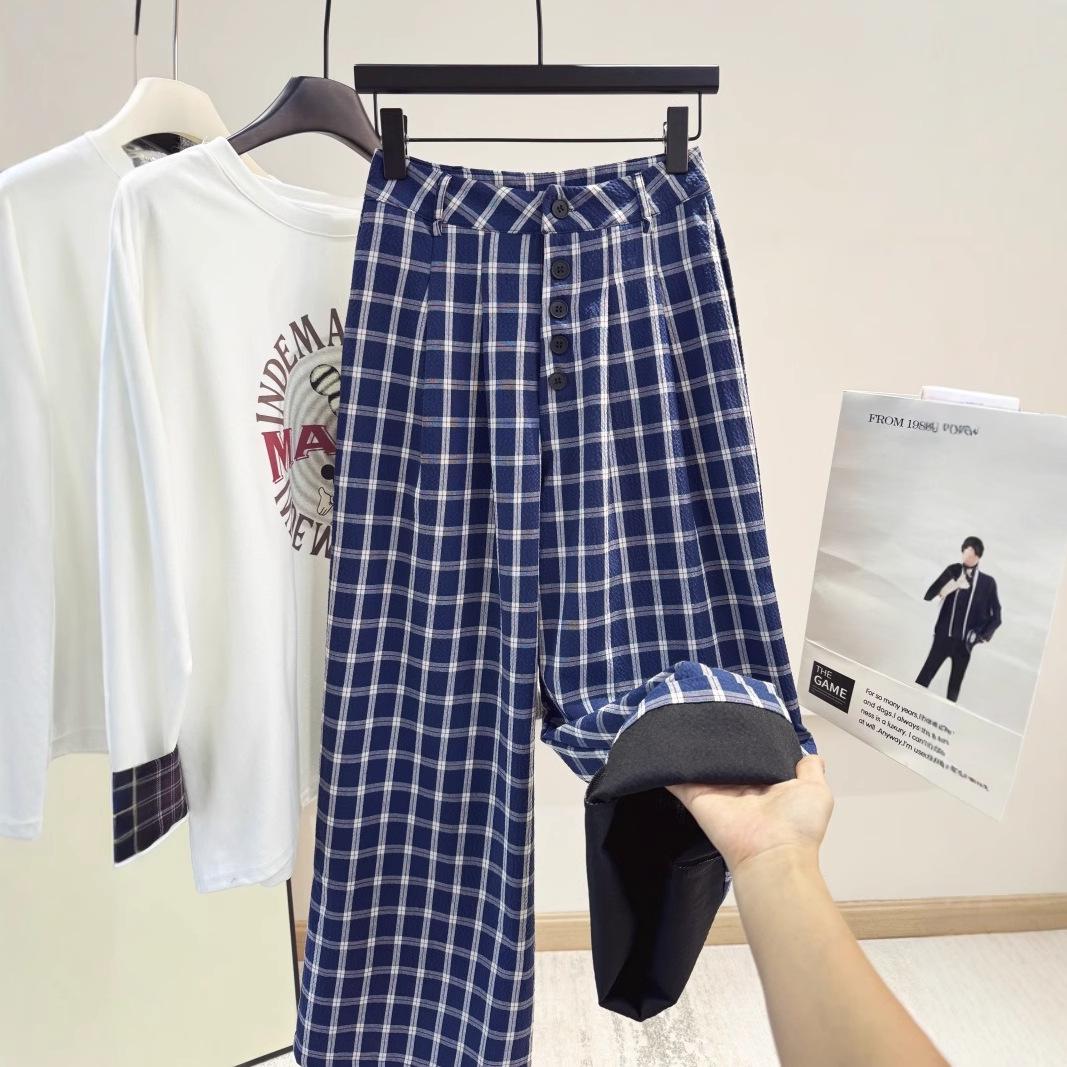 Women s Loose Wide-Leg Plaid Pants - Otaku Girl Casual Style for a Relaxed, Flattering Fit Small
Women s Loose Wide-Leg Plaid Pants - Otaku Girl Casual Style for a Relaxed, Flattering Fit Small