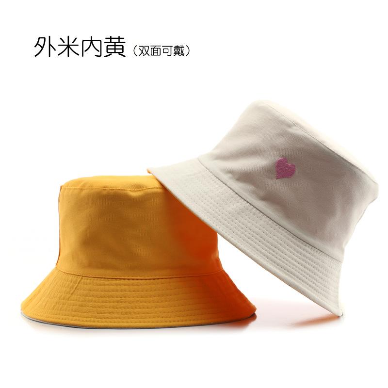Outdoor sports leisure sunscreen sunshade couple sun hat fashion love embroidery double-sided bucket hat
Outdoor sports leisure sunscreen sunshade couple sun hat fashion love embroidery double-sided bucket hat