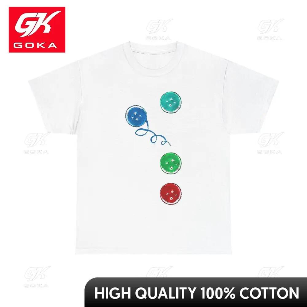 Groovy Buttons Women Unisex Funny Eye Catching Crewneck Comfortable Cotton Graphic Casual Top for Summer Days S
Groovy Buttons Women Unisex Funny Eye Catching Crewneck Comfortable Cotton Graphic Casual Top for Summer Days S