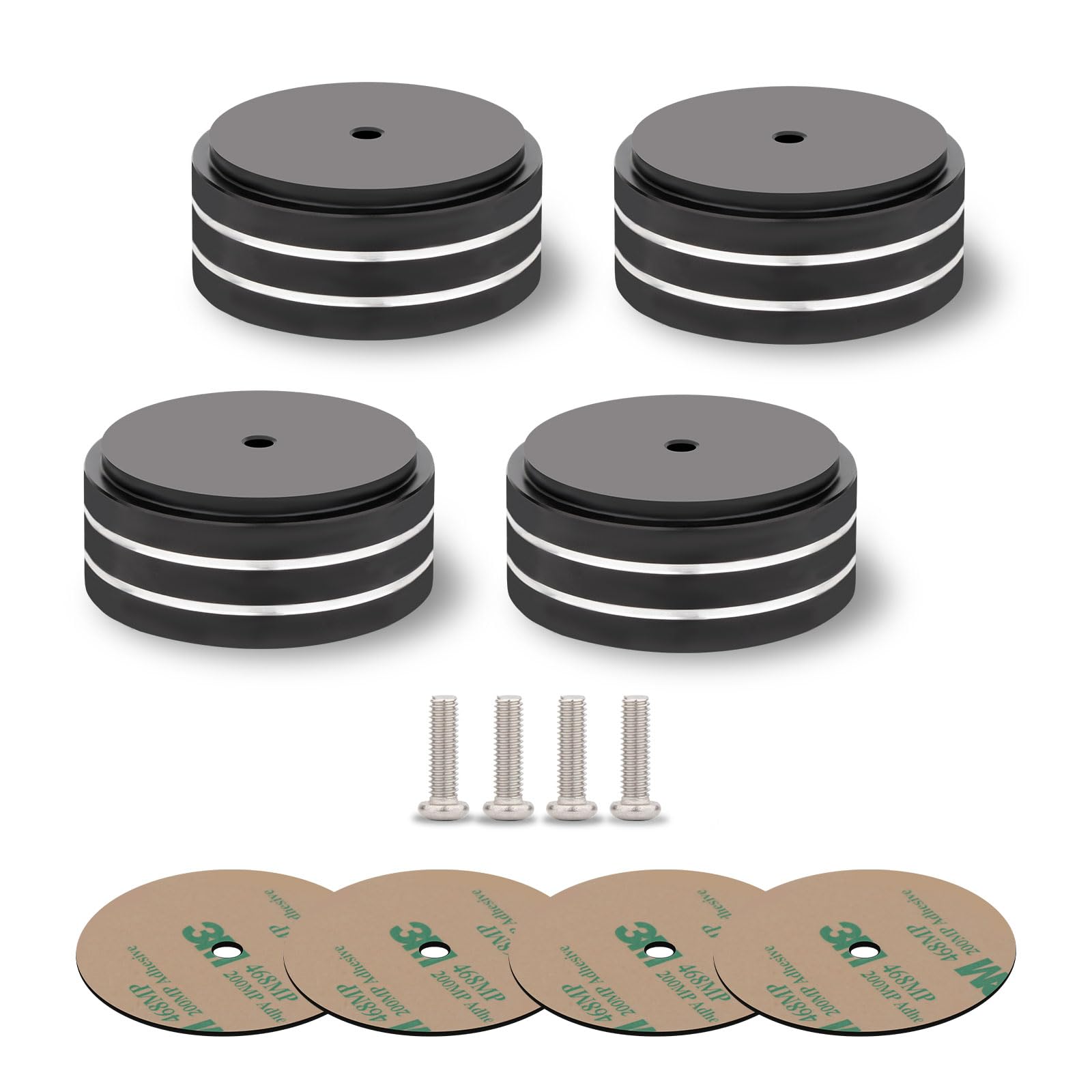 Monosaudio Speaker 400kg Weight Improved Audio Sound Vibration Compatible with 3M Tape and Screw for Home AV and Sound 4-Piece Insulators, Aluminum, чёрный
Monosaudio Speaker 400kg Weight Improved Audio Sound Vibration Compatible with 3M Tape and Screw for Home AV and Sound 4-Piece Insulators, Aluminum, чёрный