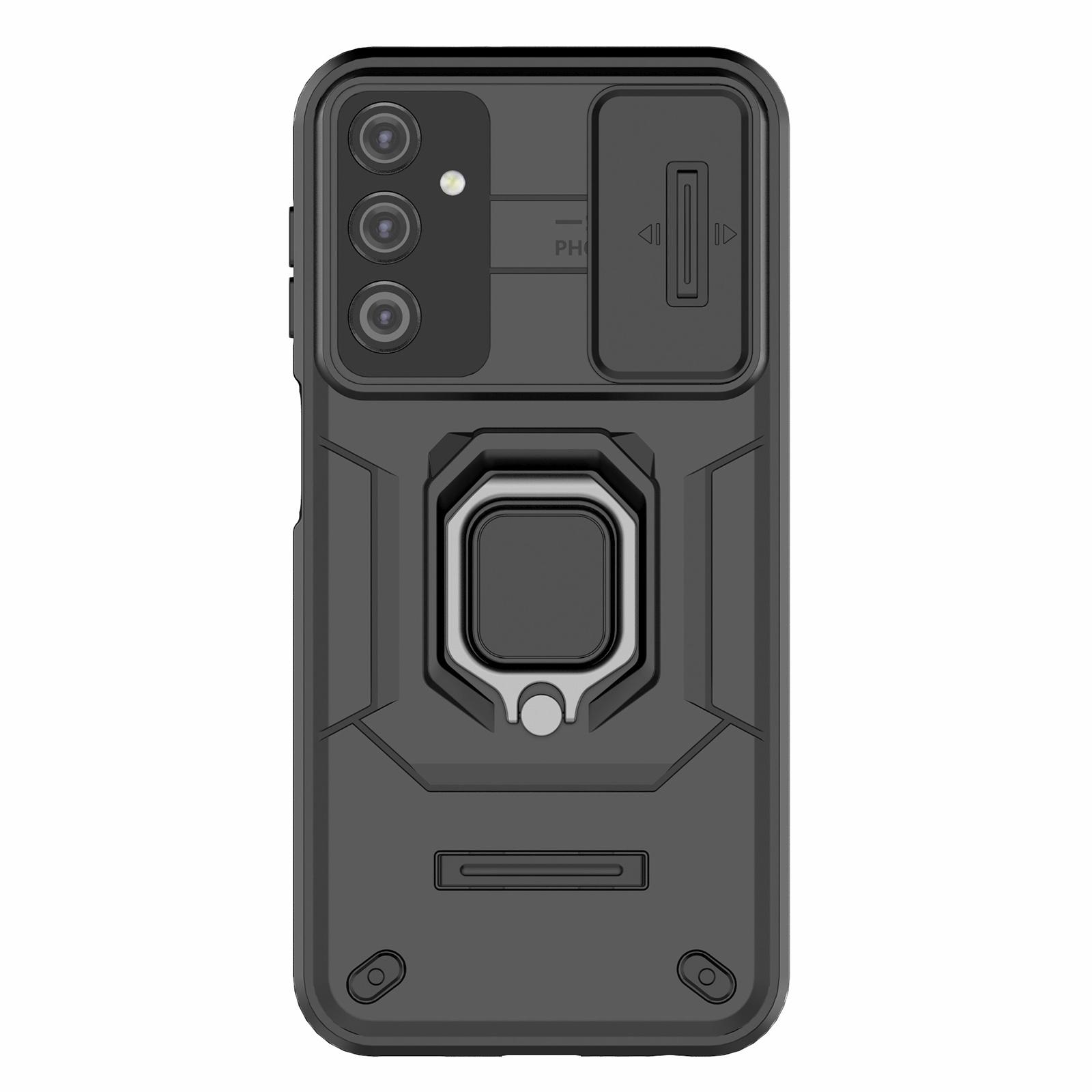 Back Shell for Samsung Galaxy A24 4G (162.1 x 77.6 x 8.3mm) PC+TPU Fall-proof Phone Case Slide Lens Protection Kickstand Cover Black
Back Shell for Samsung Galaxy A24 4G (162.1 x 77.6 x 8.3mm) PC+TPU Fall-proof Phone Case Slide Lens Protection Kickstand Cover Black